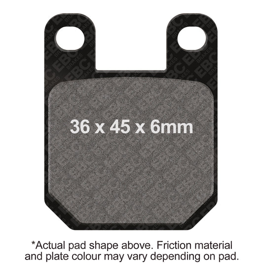 EBC 02-06 Beta Rev 50/80 Front Left R Series Sintered Brake Pads Brake Pads