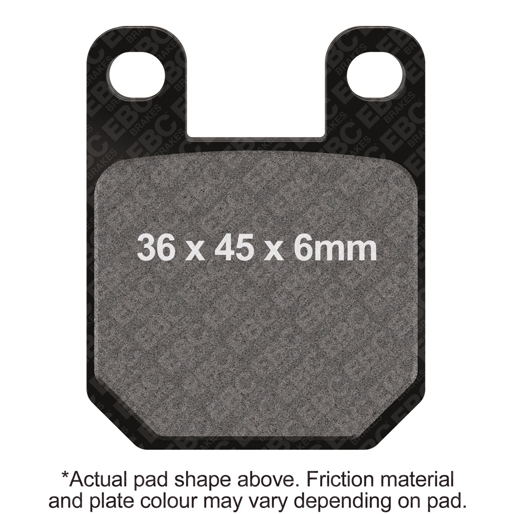 EBC GMA Calipers 4 Piston Model F Semi-Sintered Vee Brake Pad