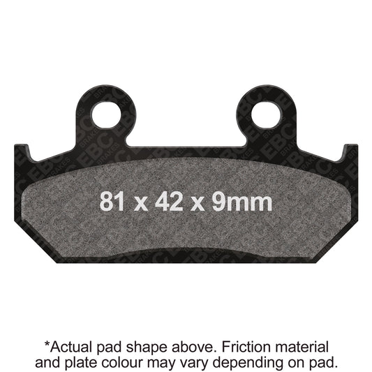 EBC 87-90 Honda CBR 600 F Hurricane Front Left/Right FA-SFA-X Brake Pads