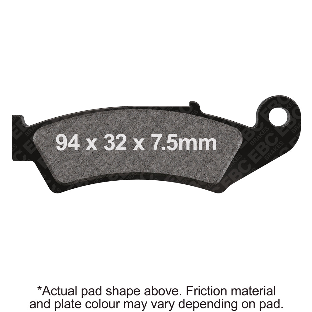EBC 87-88 Honda CR 125 RH Front Left/Right R Series Sintered Brake Pads Brake Pads