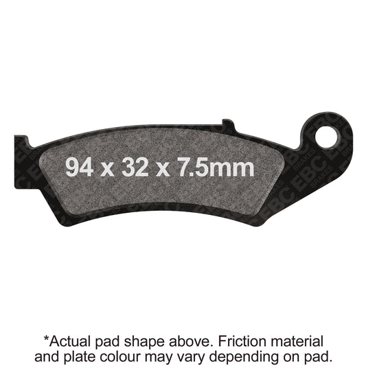 EBC 87-88 Honda CR 125 RH Front Left/Right R Series Sintered Brake Pads Brake Pads