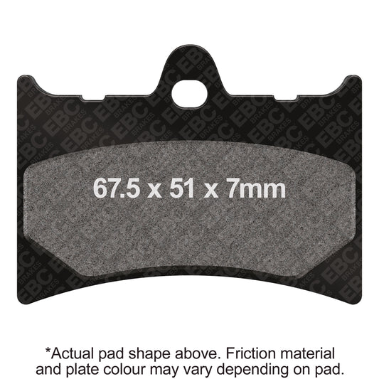 EBC 1987 KTM MX/EXC 250 Rear Left FA-SFA-TT-X Brake Pads