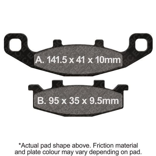 EBC 88-07 Kawasaki EX 250 Ninja Front Left/Right Sintered HH Brake Pads