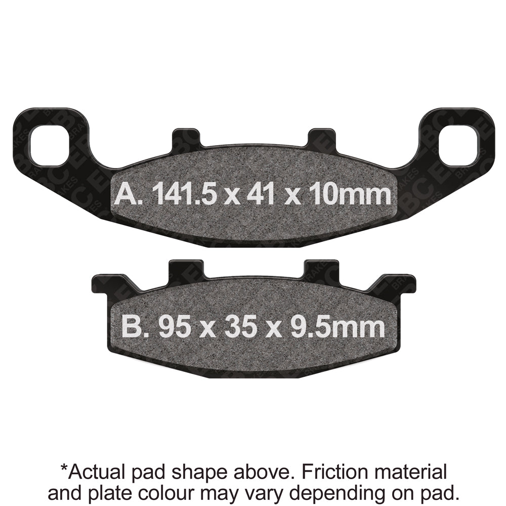 EBC 96-97 Kawasaki ZL 600 B Eliminator Front Left/Right Semi-Sintered Vee Brake Pads