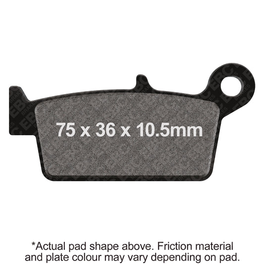EBC 02-05 MZ/Muz SX/SM 125 Front Left R Series Sintered Brake Pads Brake Pads