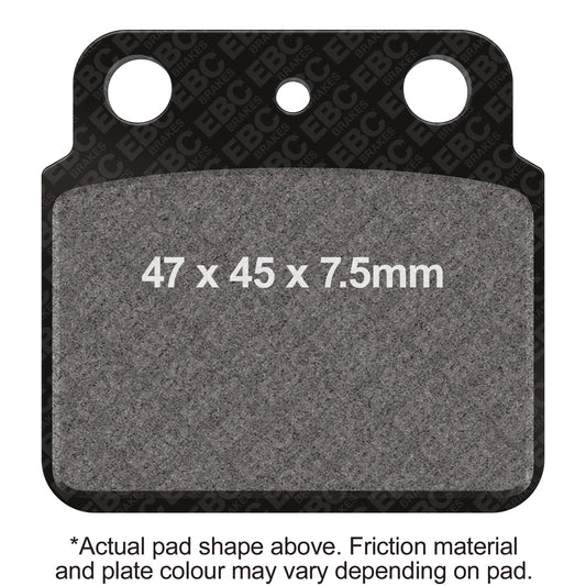 EBC 03-05 Kawasaki KSF 400 KFX Front Left R Series Sintered Brake Pads