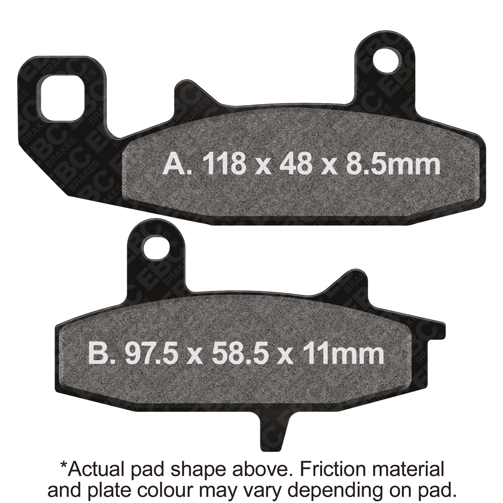 EBC 90-91 Suzuki DR 650 Front Left R Series Sintered Brake Pads Brake Pads