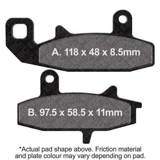 EBC 90-91 Suzuki DR 650 Front Left R Series Sintered Brake Pads Brake Pads