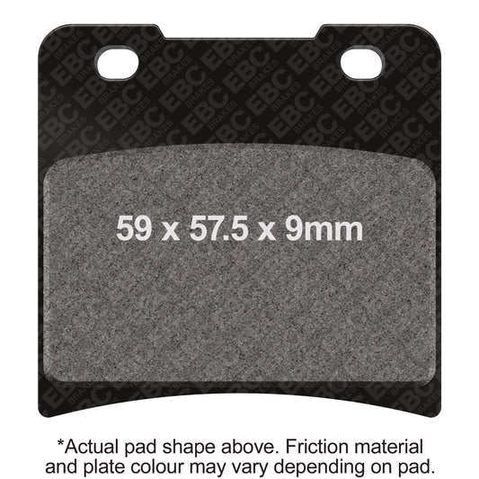 EBC 1986 Suzuki GV 1400 Cavalcade (From Frame No. 103765) Rear Left Semi-Sintered Vee Brake Pads