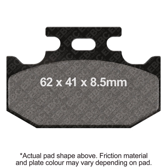 EBC 89-93 Kawasaki KX G/H/J Rear Left/Right R Series Sintered Brake Pads