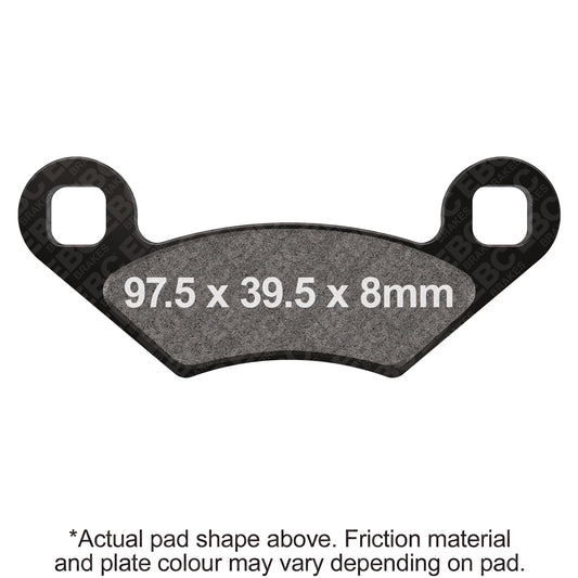 EBC 94-95 Polaris 300 2x4 / 4x4 Front Left/Right R Series Sintered Brake Pads