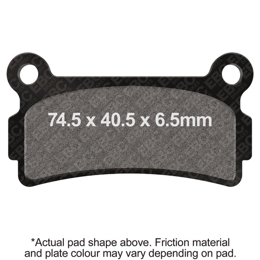 EBC 89-92 Beta TR34 260 Zero Rear Left R Series Sintered Brake Pads