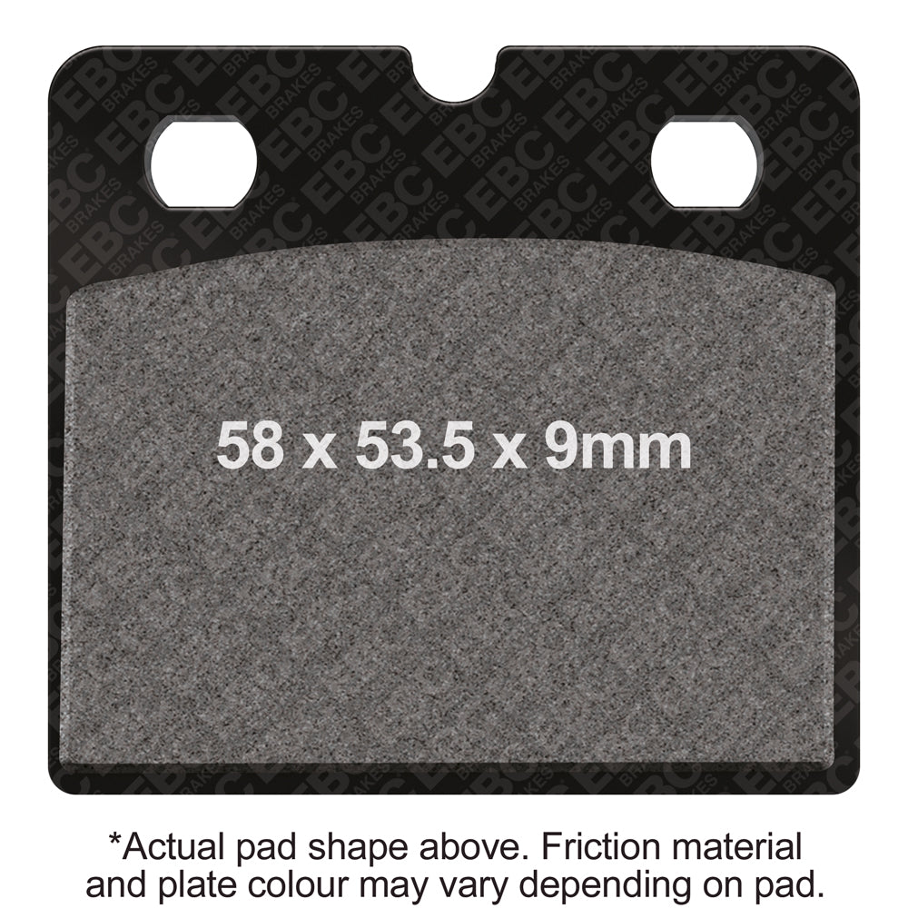EBC 90-96 BMW K 75 75-S ABS Model Front Left/Right Semi-Sintered Vee Brake Pads