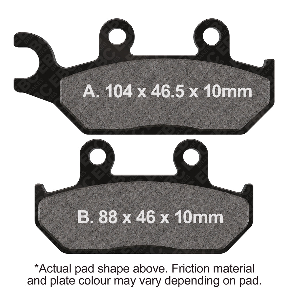 EBC 90-95 Yamaha XT 600 Front Left R Series Sintered Brake Pads Brake Pads