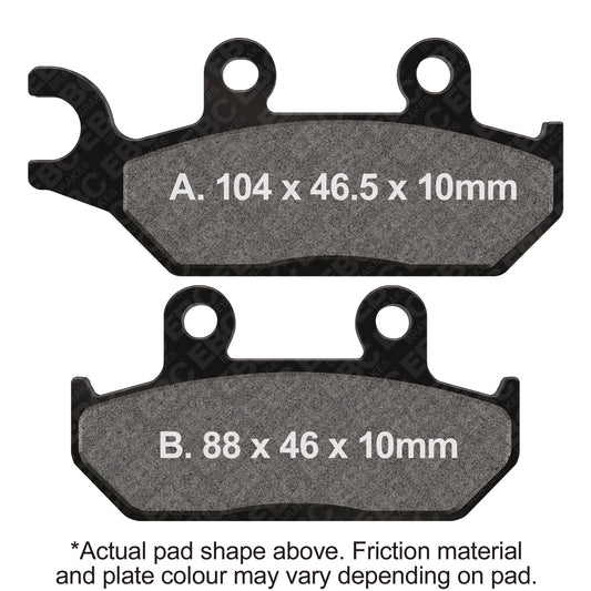 EBC 90-95 Yamaha XT 600 Front Left R Series Sintered Brake Pads Brake Pads