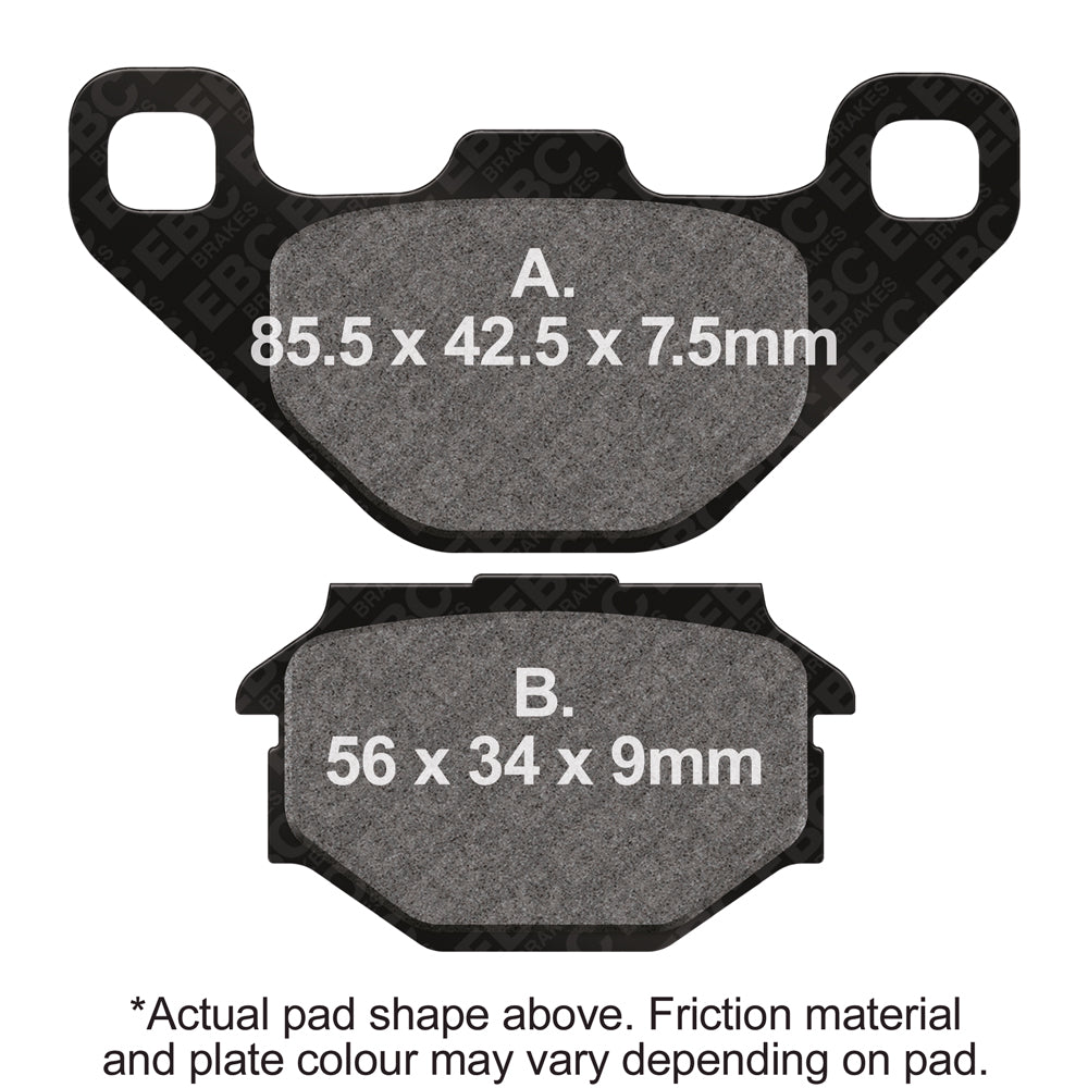 EBC 99-04 Aprilia Pegaso 650 ie All Models Rear Left FA-SFA-TT-X Brake Pads