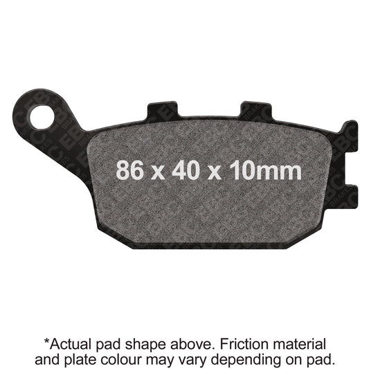 EBC 17-24 Kawasaki Ninja EX 650 w/ABS Rear Left Sintered HH Brake Pads