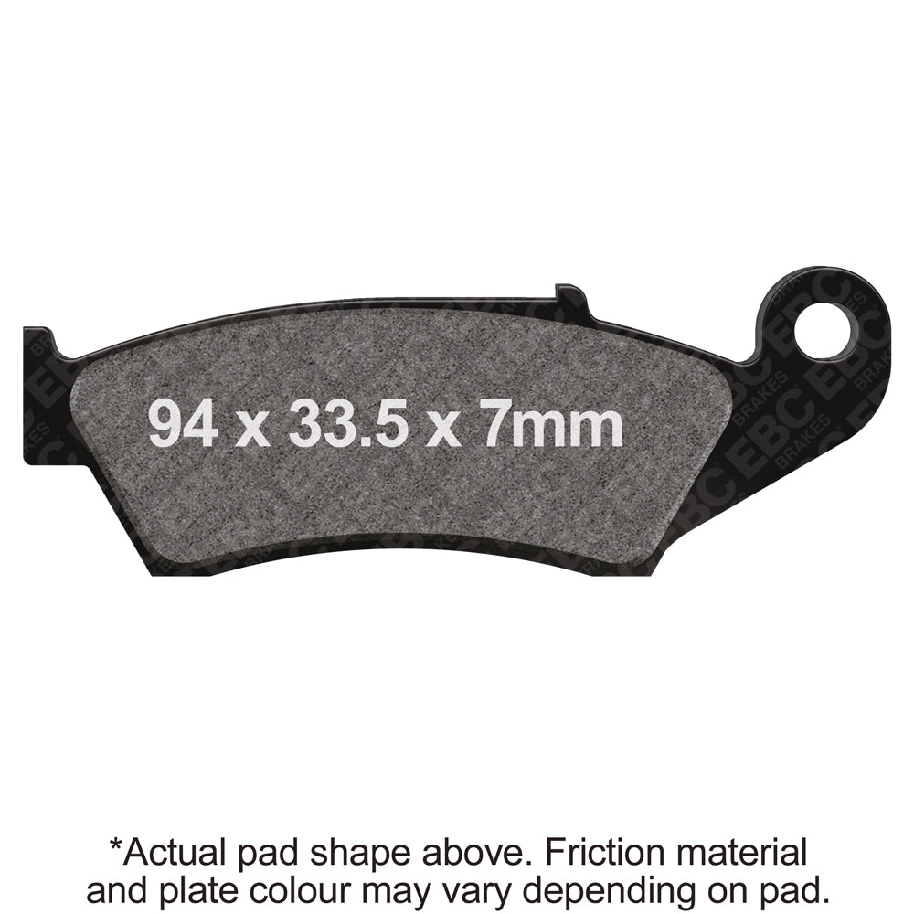 EBC 95-97 Honda CR 125 R Front Left/Right R Series Sintered Brake Pads
