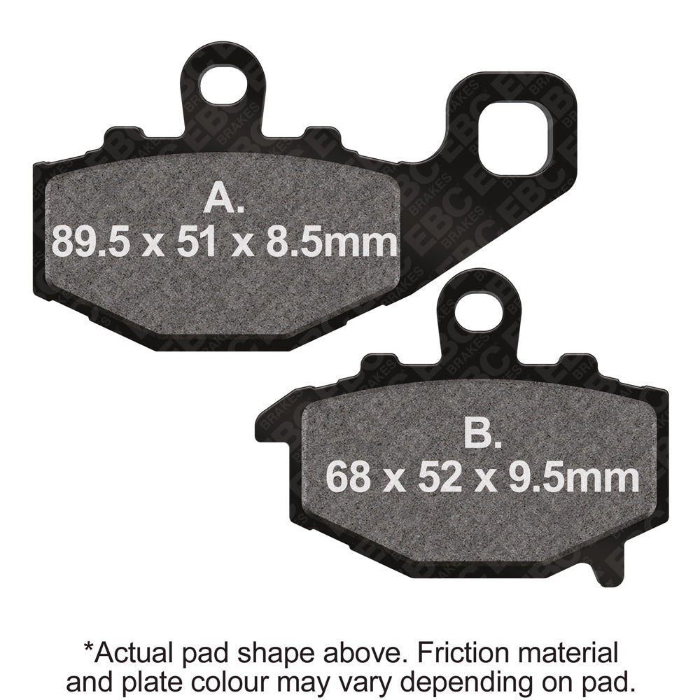 EBC 1993 Kawasaki ZR 550 Zephyr Rear Left/Right Sintered R/HH Brake Pads