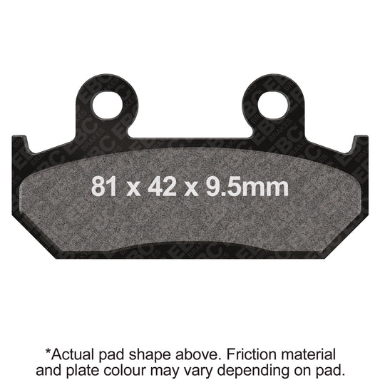 EBC 91-94 Honda CBR 600 F2 Front Left/Right FA-SFA-X Brake Pads (For EBC Floating Conv Rotor)