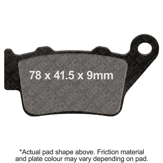 EBC 08-15 Aprilia Dorsoduro 750 ABS Rear Left/Right FA-SFA-TT-X Brake Pads