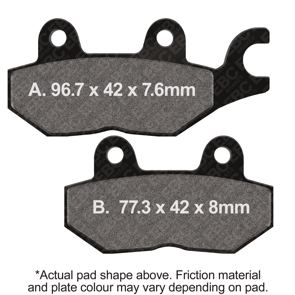 EBC 92-97 Triumph Hinckley Tiger 885cc Front Right Sintered HH/R Brake Pads