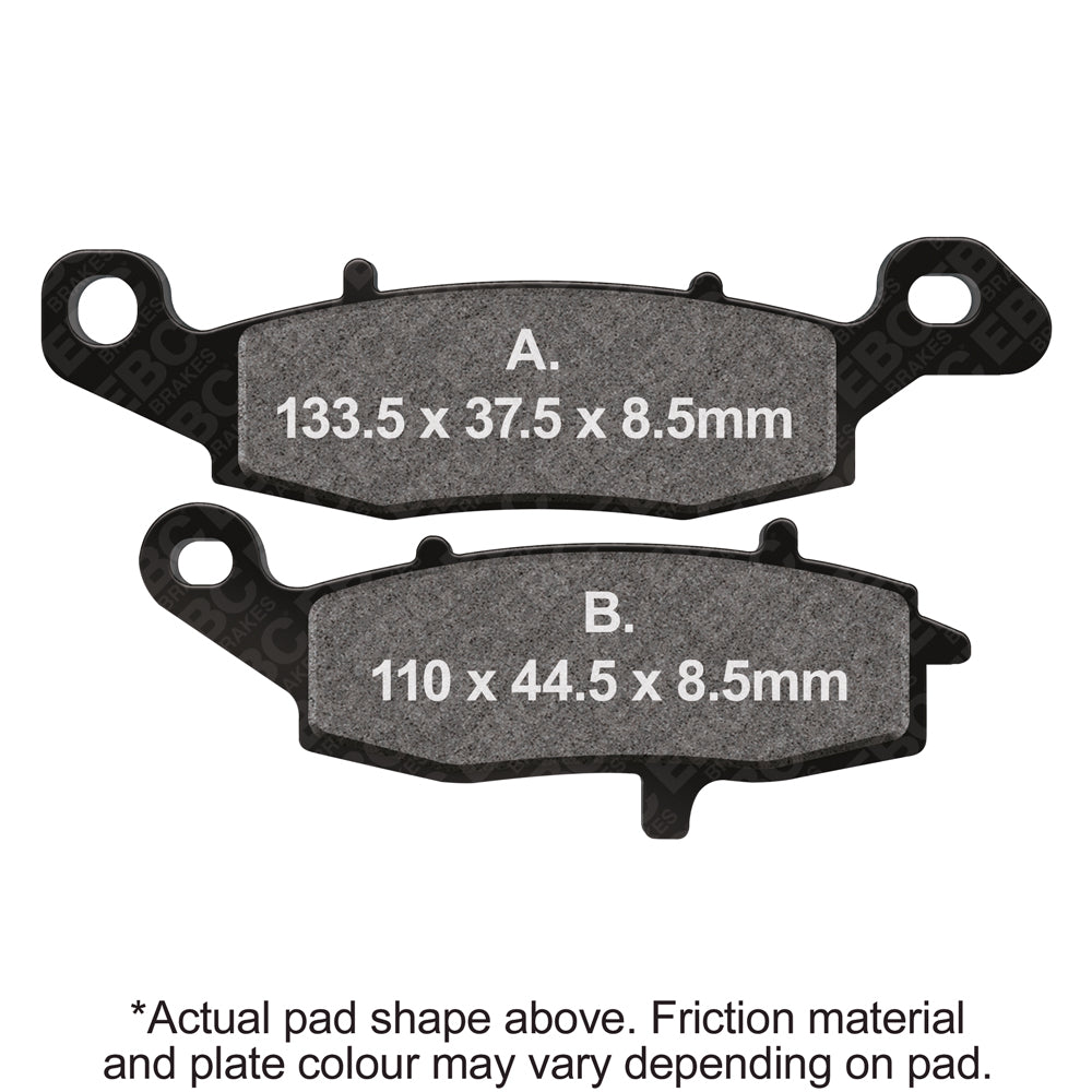 EBC 09-10 Kawasaki ER 6N ER 650 Front Left FA-SFA-X Brake Pads
