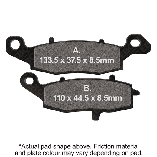 EBC 09-10 Kawasaki ER 6N ER 650 Front Left FA-SFA-X Brake Pads