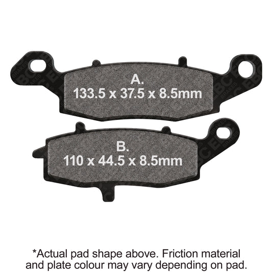 EBC 00-02 Kawasaki W 650 EJ 650 Front Left/Right FA-SFA-X Brake Pads