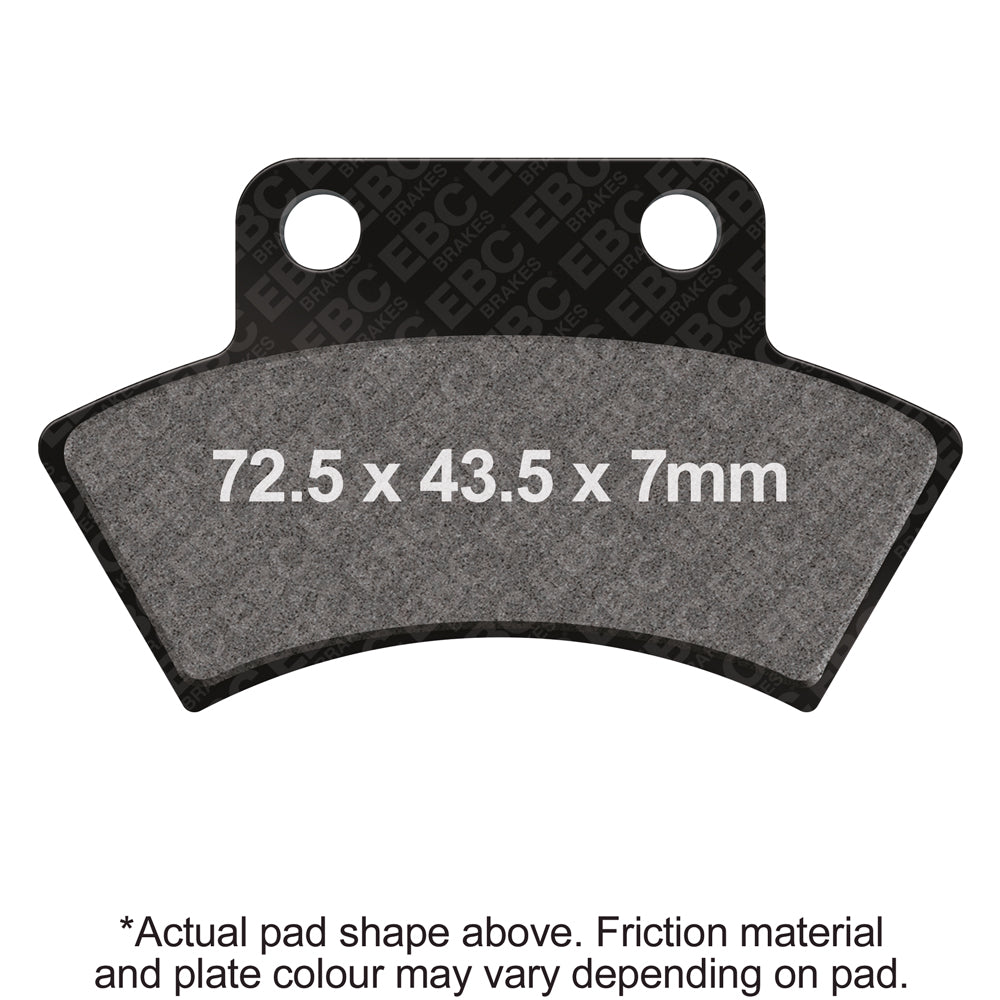 EBC 04- Unison Mobility 500 Side x Side Parking Brake Front Left R Sintered Brake Pads Brake Pads