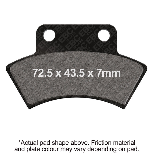 EBC 04- Unison Mobility 500 Side x Side Parking Brake Front Left R Sintered Brake Pads Brake Pads
