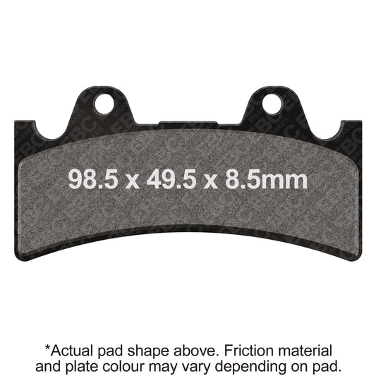 EBC JayBrake Calipers J-Six (300-64) (6 Piston) Sintered HH Brake Pads