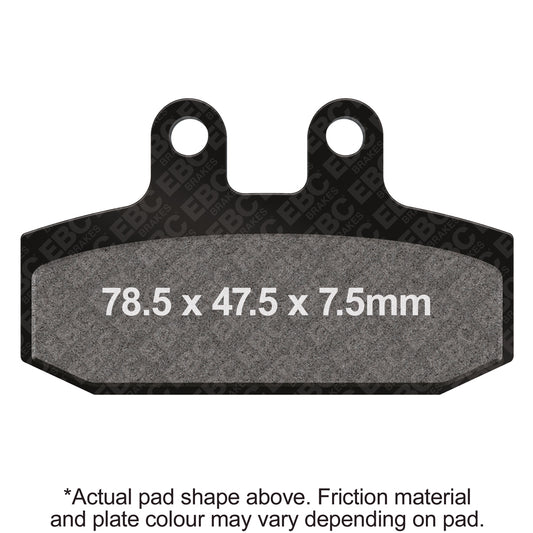 EBC 08-12 Aprilia Mana 850 Rear Left Sintered R/HH Brake Pads