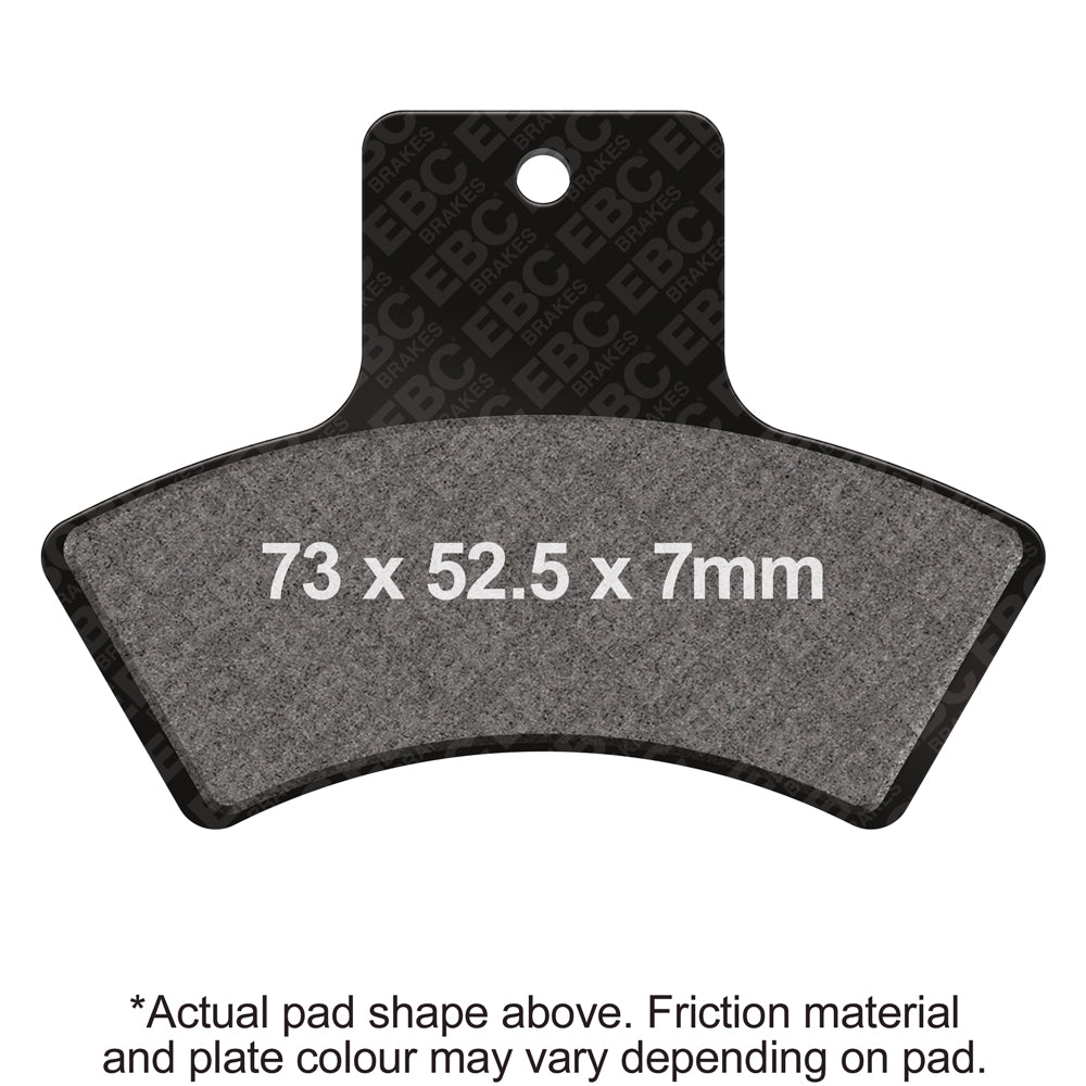 EBC 99-00 Polaris Trail Blazer 250 Front Left R Series Sintered Brake Pads
