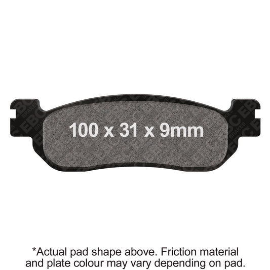 EBC 1999 Yamaha RXS 115 3HB8 Front Left Sintered HH/R Brake Pads
