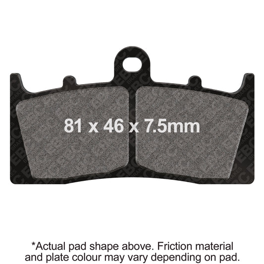 EBC 00-07 BMW K 1200 LT Evo (w/ABS/Loose Bobbin Type) Front Left/Right Sintered HH Brake Pads