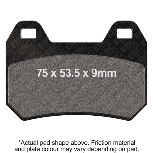 EBC 97-00 BMW K 1200 LT (w/Integral ABS/STD ABS) Front Left Sintered HH Brake Pads