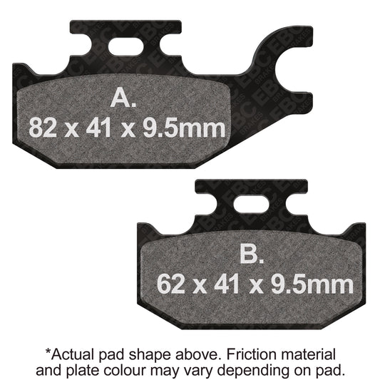 EBC 04-05 Bombardier/BRP Outlander 330 HO Front Left R Series Sintered Brake Pads