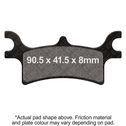 EBC 05-06 Polaris Trail Blazer 250 Front Left/Right R Series Sintered Brake Pads