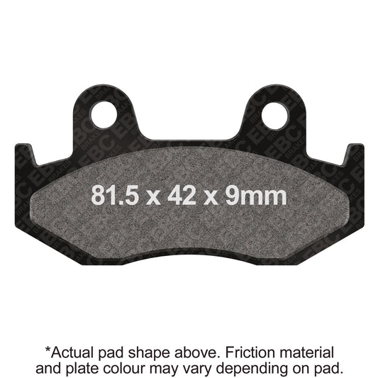 EBC 06-07 Yamaha YFZ 450 Bill Balance Edition Front Left R Series Sintered Brake Pads