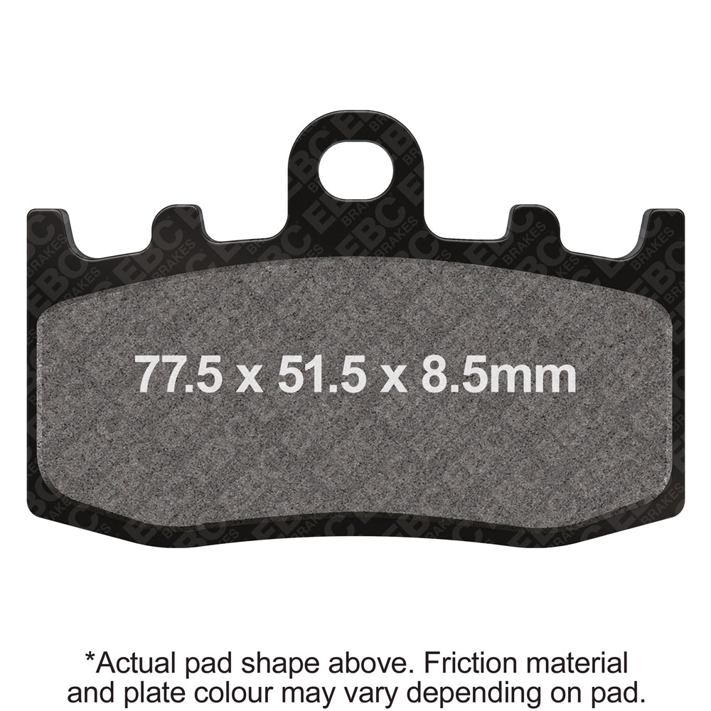 EBC 2007 BMW HP2 Megamoto Disc has loose bobbins Front Left/Right Sintered HH/R Brake Pads