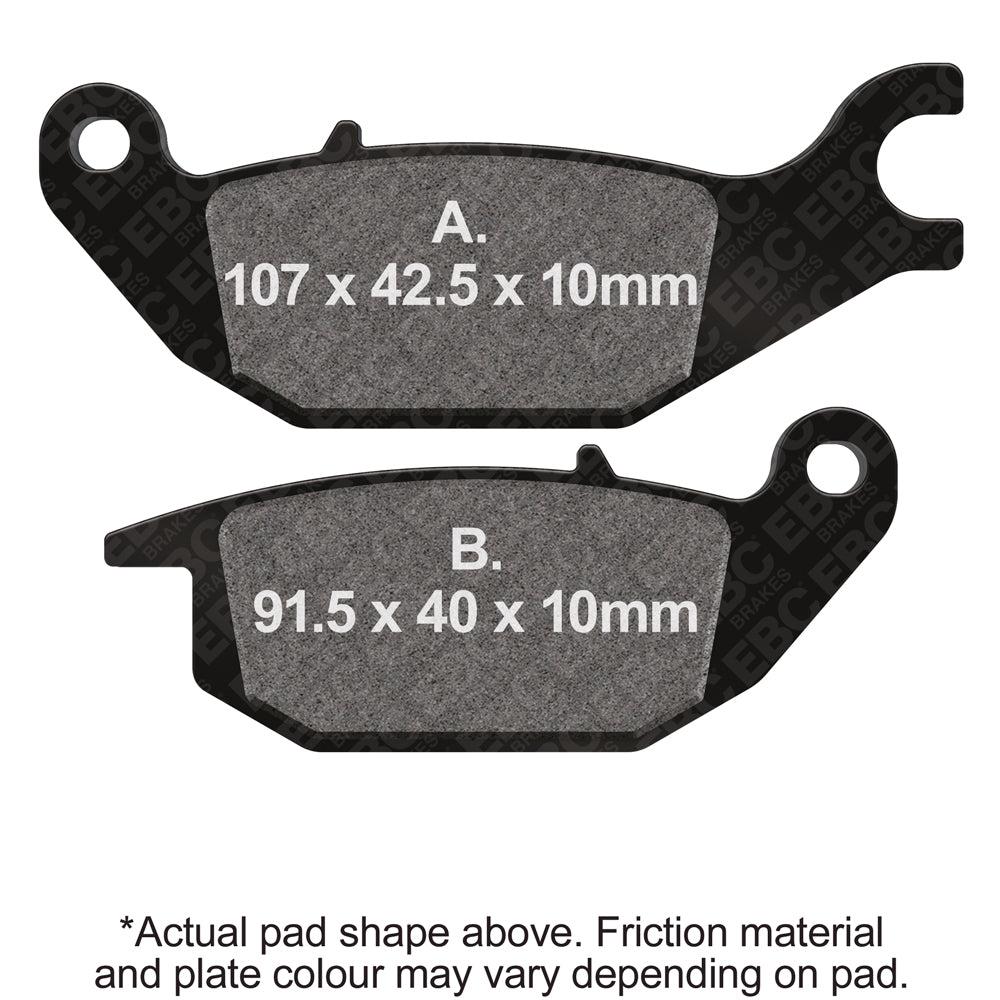 EBC 04-10 Honda CBR 125 R 6 Bolt Front Disc/Canada Rear Left Sintered R/HH Brake Pads
