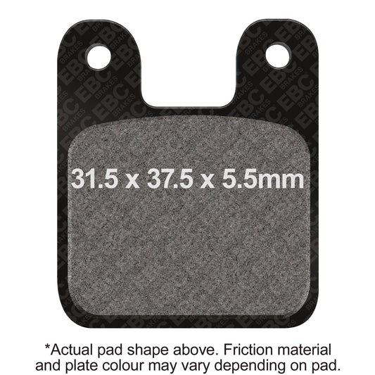 EBC Polini Mini Motos Square shape 2 pin type Front Left FA-SFA-X Brake Pads