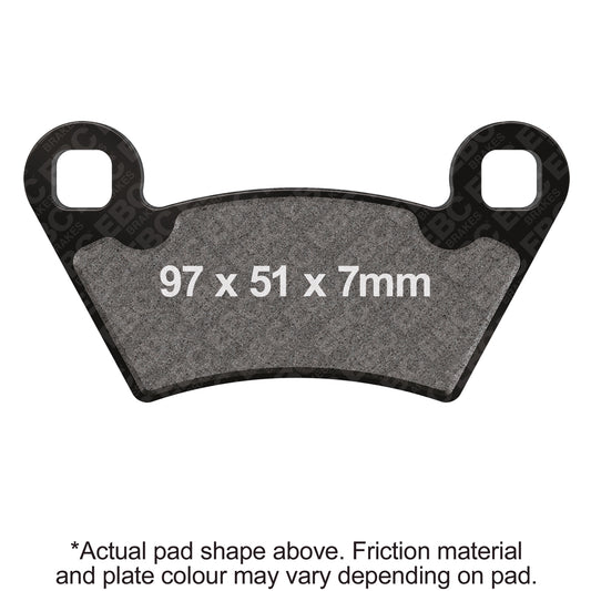 EBC 17-20 Polaris 570 Ace R08 All models Front Left/Right R Series Sintered Brake Pads