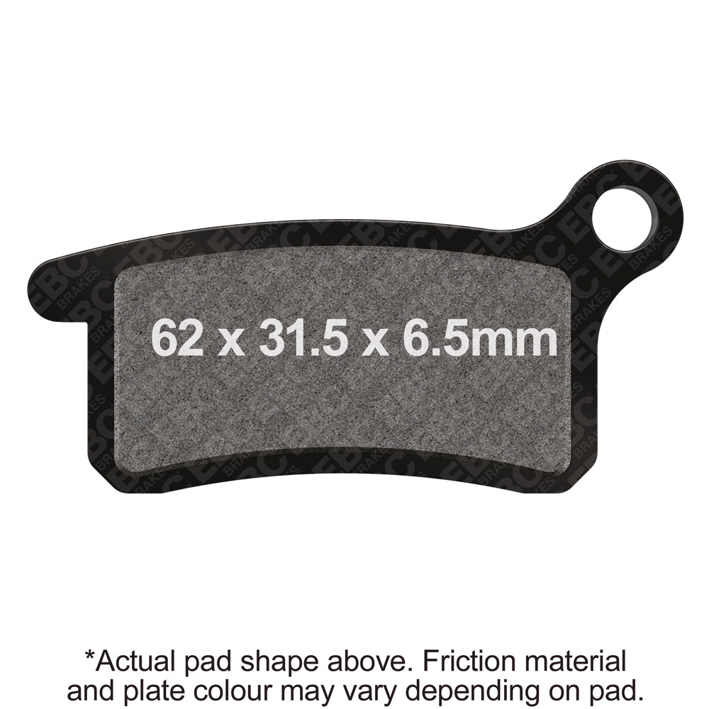 EBC 21-22 Gas-Gas Pierer MC 65 2T Front Left R Series Sintered Brake Pads