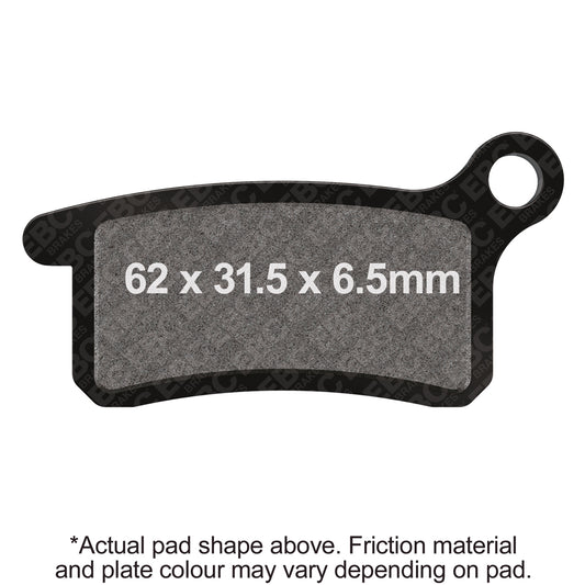 EBC 21-22 Gas-Gas Pierer MC 65 2T Front Left R Series Sintered Brake Pads