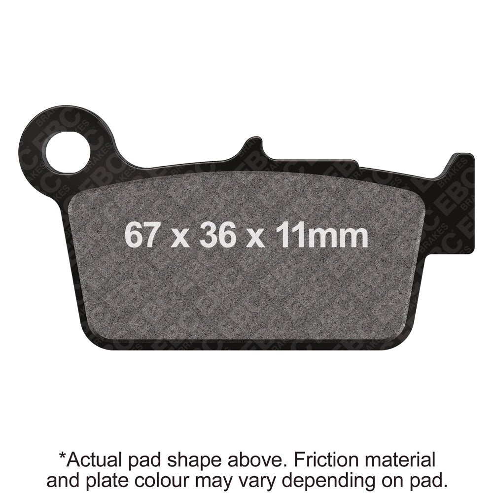EBC 10-21 TM MX 85 JNR (w/Small Wheel/2T) Front Left R Series Sintered Brake Pads