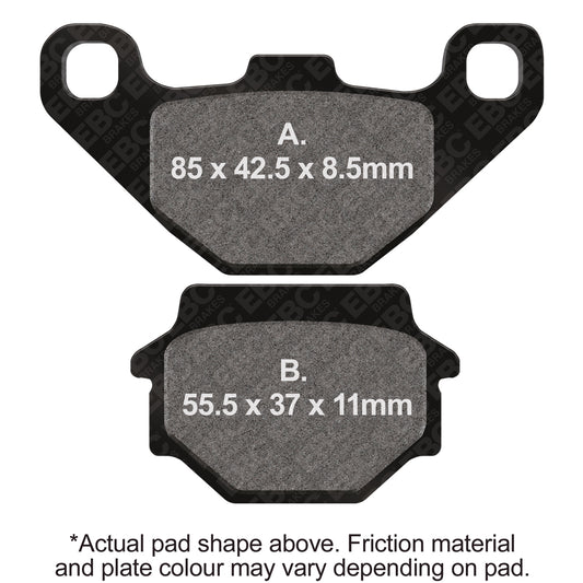 EBC 03-07 Suzuki LT-F 500 Vinson Quadrunner Front Left R Series Sintered Brake Pads