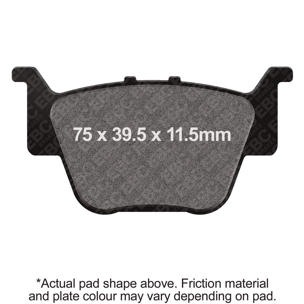 EBC 09-12 Honda TRX 420 FPA Fourtrax Rancher AT (w/Pwr Steer) Frt Left R Series Sintered Brake Pads