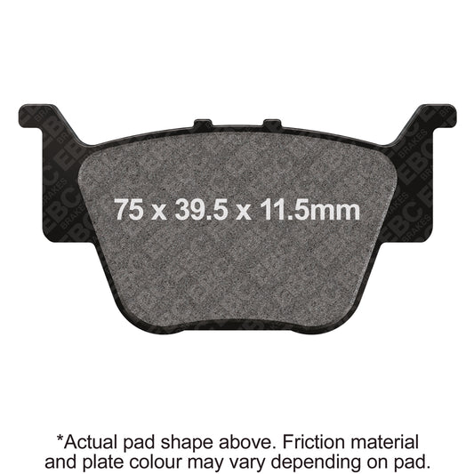 EBC 09-12 Honda TRX 420 FPA Fourtrax Rancher AT (w/Pwr Steer) Frt Left R Series Sintered Brake Pads